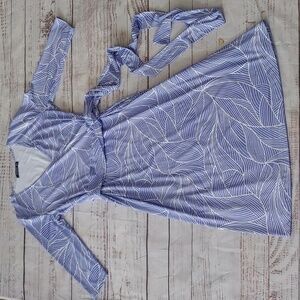 PATTYBOUTIK JERSEY KNIT WRAP DRESS